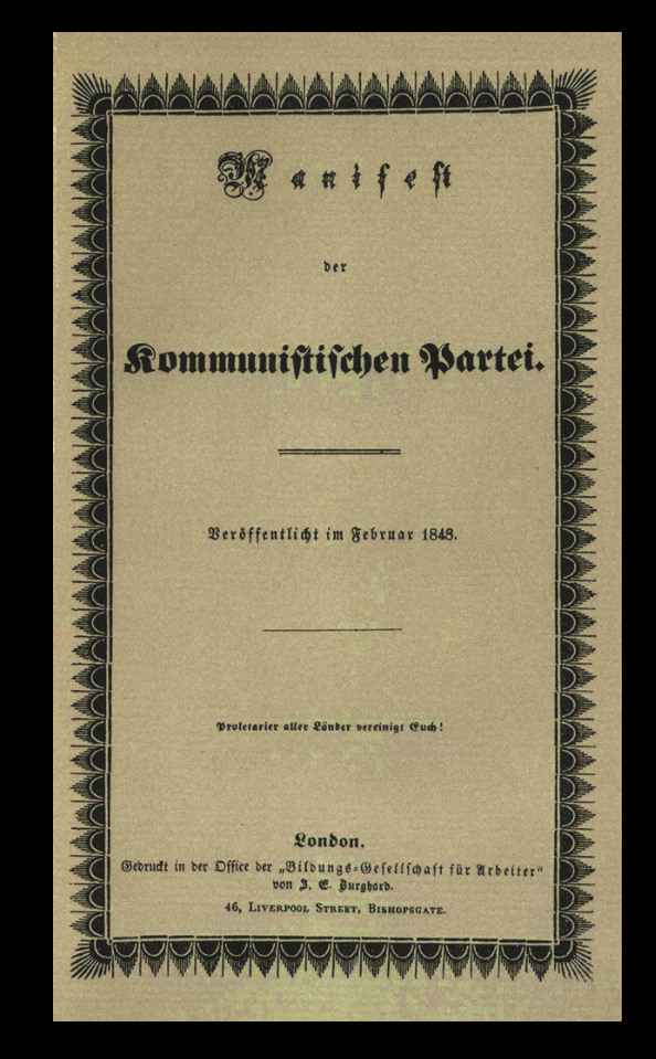 sejarah 21 februari 1848 manifesto komunis karl marx diterbitkan untuk pertama kali