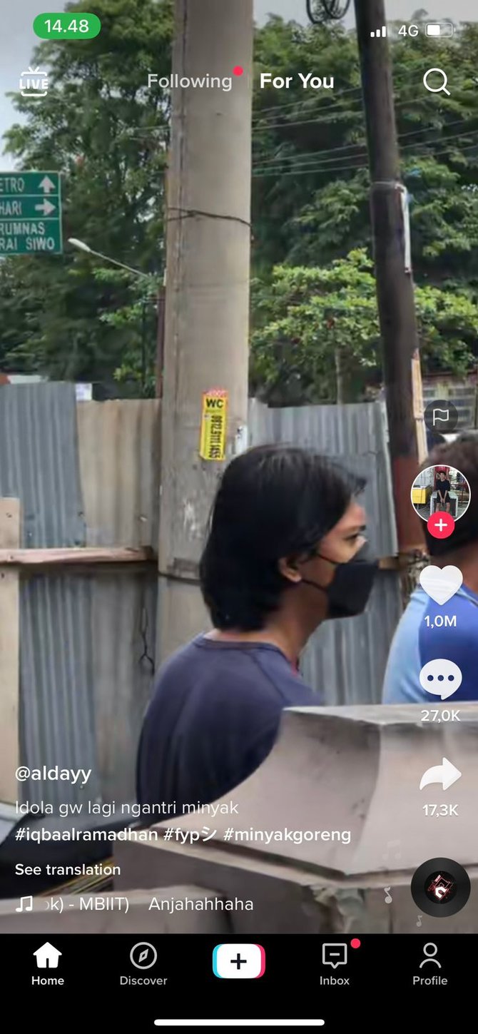 viral pria diduga iqbaal ramadhan antre minyak goreng netizen disuruh milea