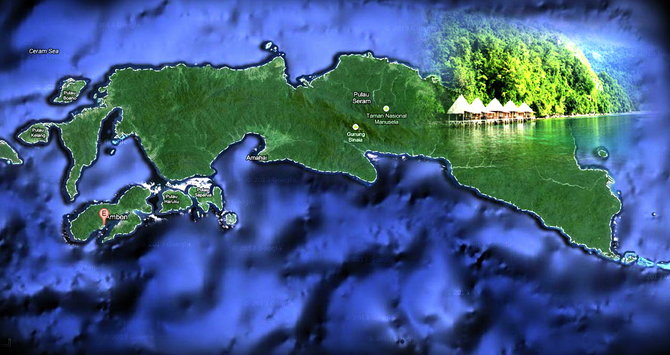 ilustrasi pulau seram