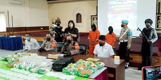 Diupah Rp65 Juta per Orang, 2 Kurir Bawa 25 Kg Sabu-Sabu ke Bali