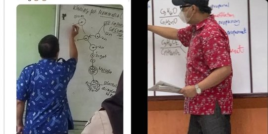 Viral Seragam Batik Para Guru Sesuai Mata Pelajaran, Intip Potretnya