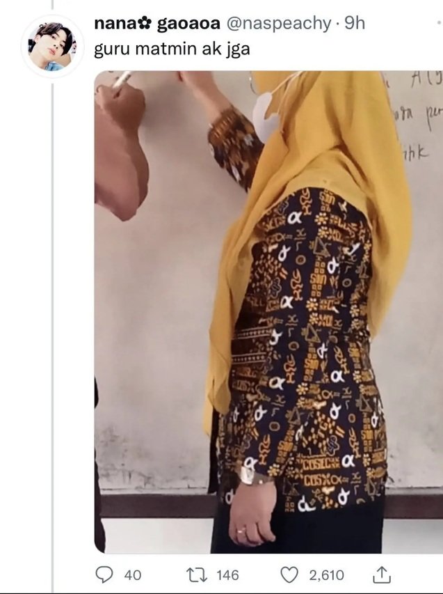 viral seragam batik para guru sesuai mata pelajaran intip potretnya
