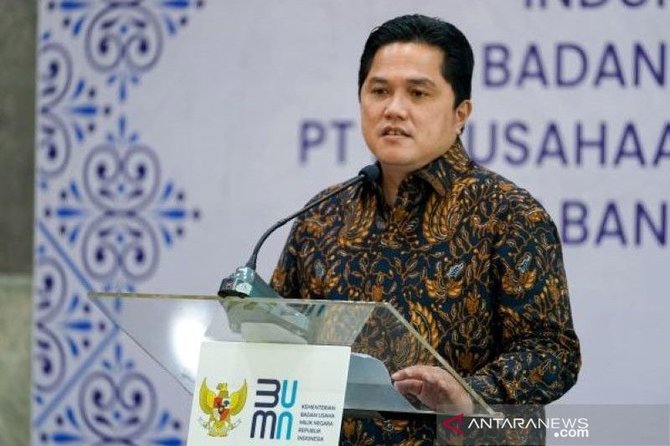 menteri bumn erick thohir