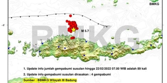 BMKG Catat 187 Gempa Susulan Guncang Manggarai-Flores