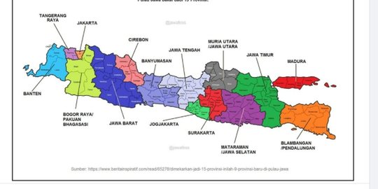 CEK FAKTA: Bakal Ada Pemekaran 9 Provinsi Baru di Pulau Jawa? Simak Faktanya