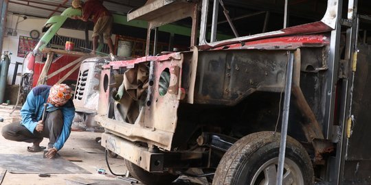 Masa Pandemi, Pembuatan Odong-Odong di Tangsel Banjir Pesanan