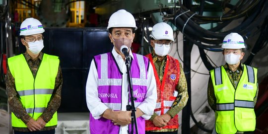 Luncurkan TBM MRT Fase 2A, Jokowi Dorong Keberlanjutan Transportasi Modern