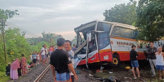 Bus Tertabrak Kereta di Tulungagung, Jasa Raharja Jamin Santunan Para Korban