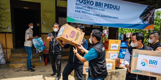 Satuan Tugas Bencana BRI 'Tim Elang' Bangun Posko Tanggap Bencana Gempa Pasaman Barat