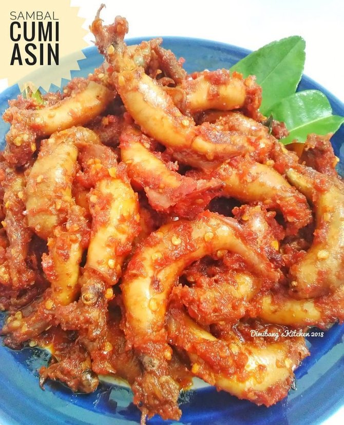 sambal cumi asin