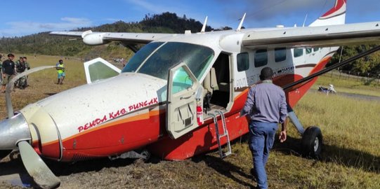 Pecah Ban, Pesawat SAS Tergelincir di Bandara Bilorai Sugapa Papua