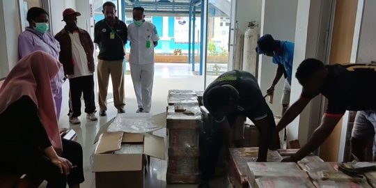 Stok Menipis, RS Kawera Mamberamo Raya Dapat Pasokan 29 Dus Obat-obatan
