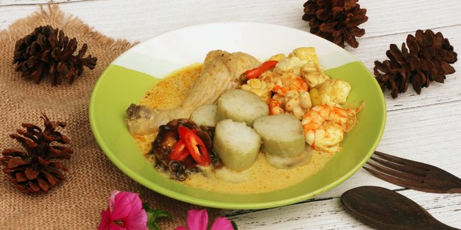 ilustrasi lontong sayur