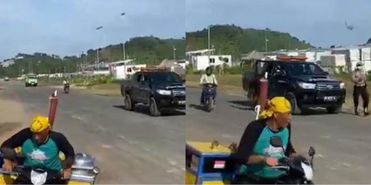 Deretan Tingkah Heru Gundul yang Viral di Sosmed, Terbaru Jualan Cilok di Mandalika