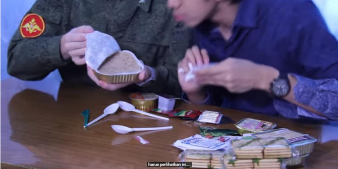 melihat makanan tentara rusia