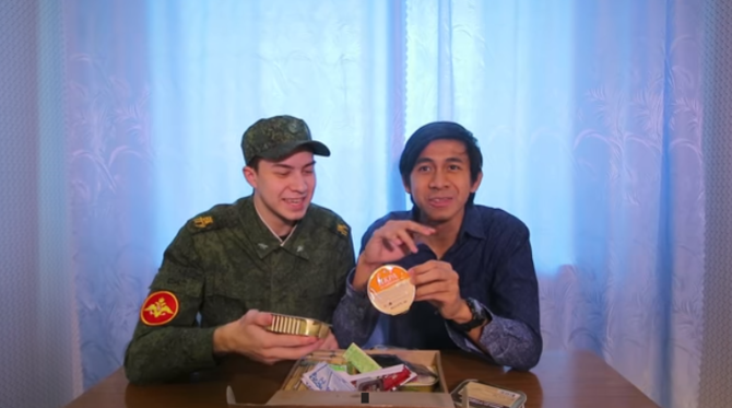 melihat makanan tentara rusia