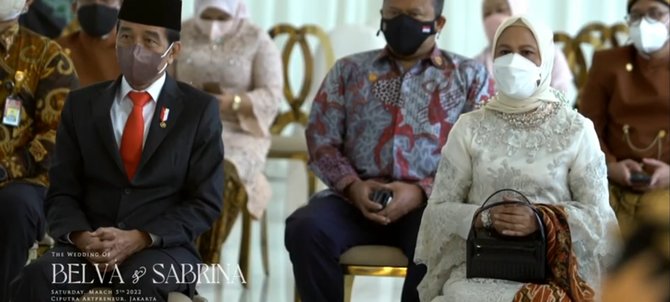 4 momen akad nikah belva devara dan sabrina anggraini jokowi jadi saksi