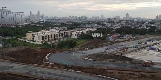 Penampakan Sirkuit Formula E Jakarta Mulai Diaspal