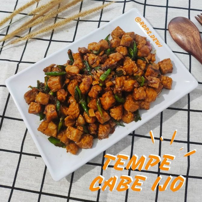 tempe goreng cabai hijau