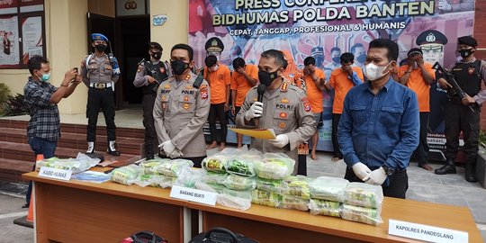 Polisi Gagalkan Penyelundupan 23 Kg Sabu Kemasan Teh China di Pandeglang