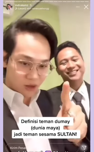 pertemuan perdana dua crazy rich indra kenz dan doni salmanan