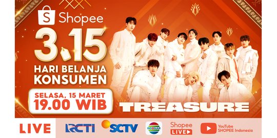 Shopee Hari Belanja Konsumen TV Show Siap Hadirkan TREASURE dan Dita Karang