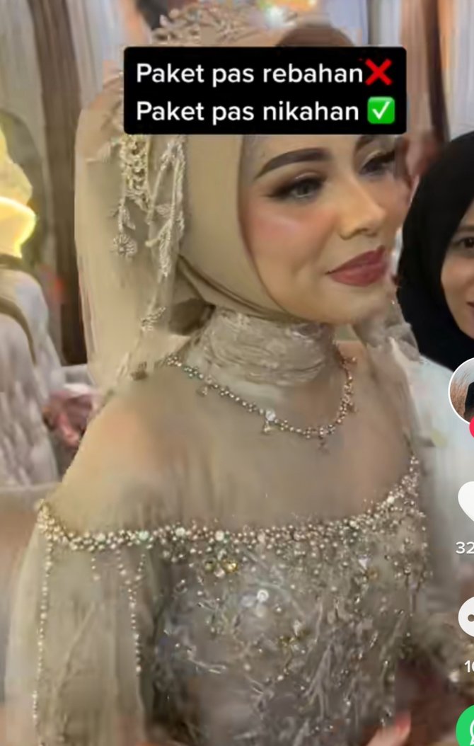 viral pengantin didatangi kurir saat gelar resepsi reaksinya jadi sorotan