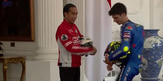 Jokowi Kepada Para 20 Pebalap MotoGP: Fans Anda di Indonesia Banyak Sekali