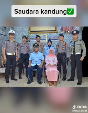satu keluarga ini 5 anak prianya jadi polisi