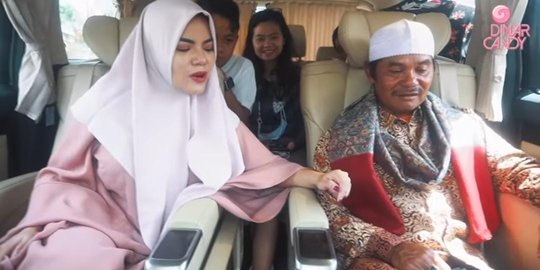 Potret Dinar Candy Ajak Sang Ayah Jalan-jalan Pakai Alphard, Penampilannya Dipuji