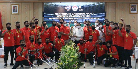 Menpora Dukung Timnas Sepak Bola Amputasi Indonesia Tampil di Piala Dunia