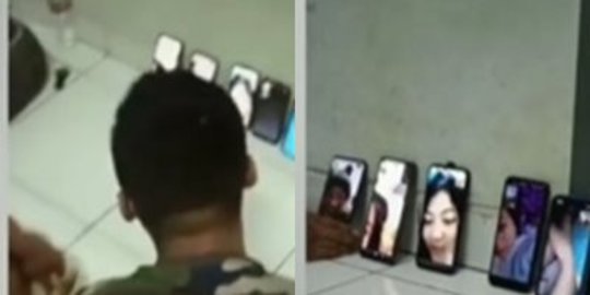 Pejuang LDR, Momen Para TNI Video Call Masal Sama Pasangan Bak Nonton Bareng