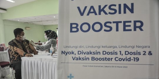 Update Penerima Vaksin Booster per Hari Ini Jumat 18 Maret 2022