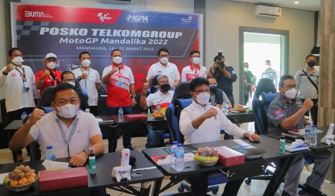 menkominfo kunjungi infrastruktur ict motogp mandalika