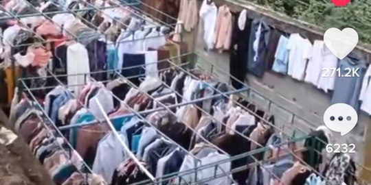 Baju Sering Hilang, Begini Penampakan Jemuran di Pondok Pesantren yang Viral