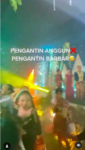 antimainstream pengantin ini gelar resepsi pernikahan bak klub malam