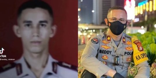 Potret Kapolsek 'Ratakan' Zaman Taruna Sampai jadi Perwira, Dibilang Mirip WN Rusia