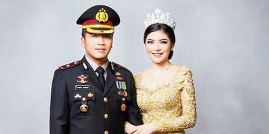 Kompol Fahrul Sudiana Ultah Pernikahan ke-2, Kecantikan Istrinya Bikin Salfok