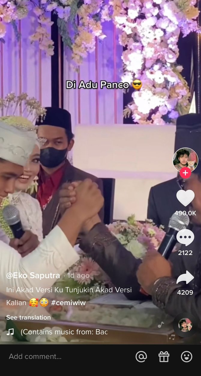 adu panco saat akad aksi pengantin pria dan mertua ini curi perhatian