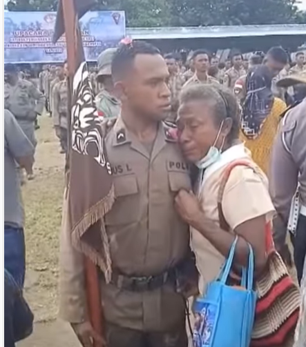 putra papua jadi polisi