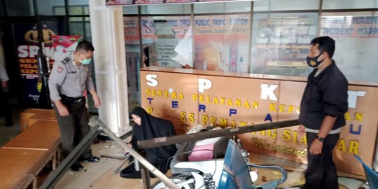 Polisi Tetapkan Perempuan Penabrak Ruang SPKT Mapolres Pematang Siantar Tersangka