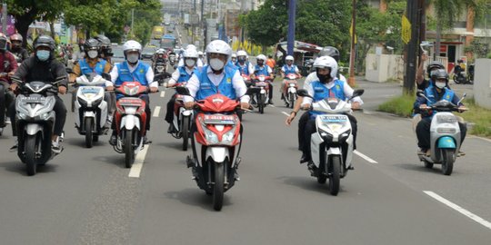 Meriahkan Sidang Transisi Energi G20, KESDM dan PLN Gelar Parade Motor Listrik