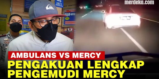 VIDEO: Usai Senggolan, Ini Alasan Pengemudi Mercy Kejar Ambulans ke Rumah Sakit