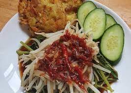 rujak kangkung