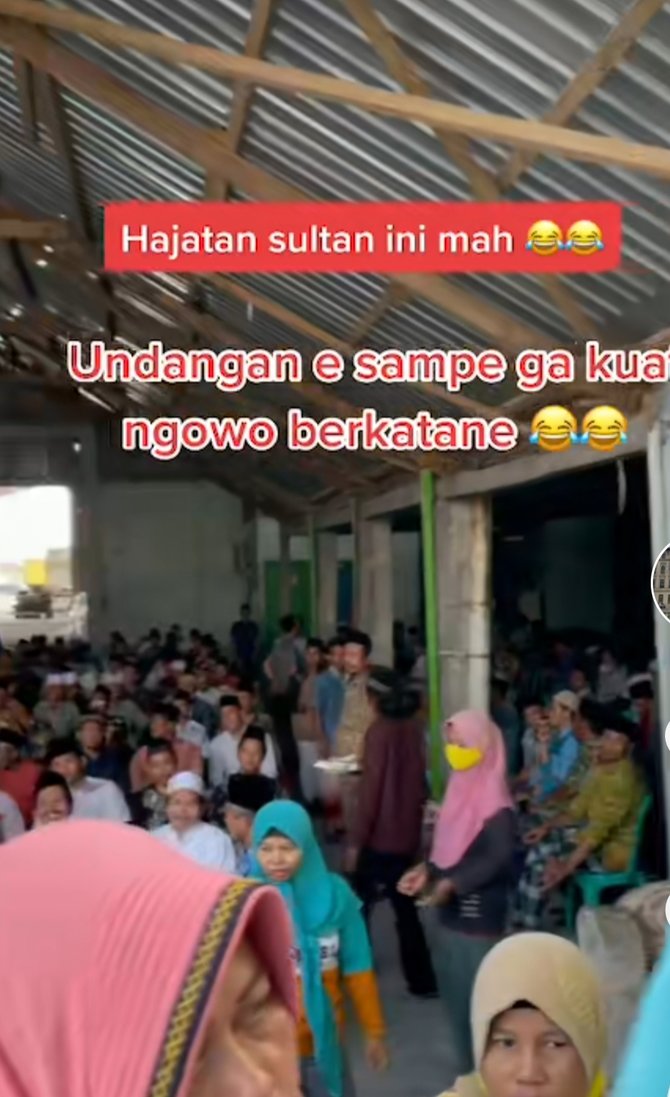 viral hajatan mewah di demak tamu undangan dapat beras 25kg dan uang