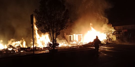 Kebakaran di Mandailing Natal, Sembilan Bangunan Hangus Terbakar