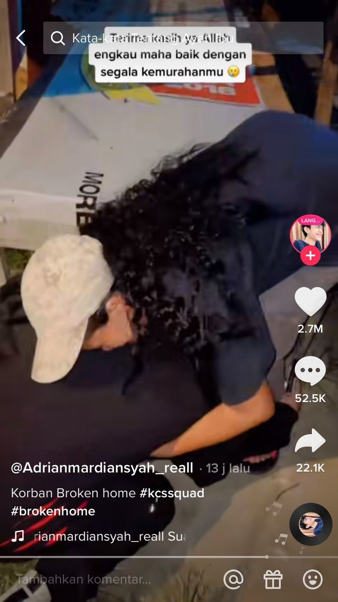 momen haru anak cari alamat dan bertemu ibu kandungnya