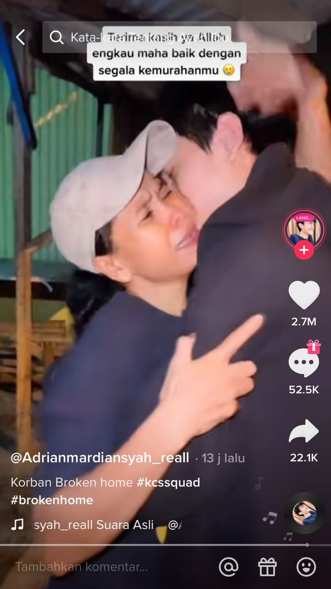 momen haru anak cari alamat dan bertemu ibu kandungnya
