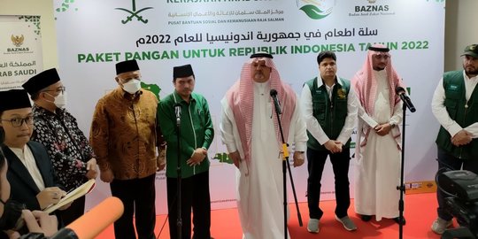 Jelang Ramadan, Yayasan Raja Salman Gandeng Baznas Salurkan Bantuan Pangan