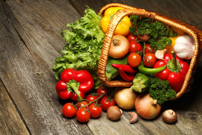 ilustrasi sayur dan buah